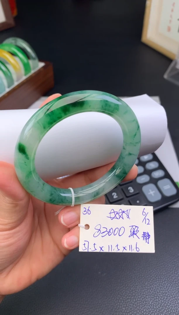 未镶嵌手镯翡翠假一赔三   手镯