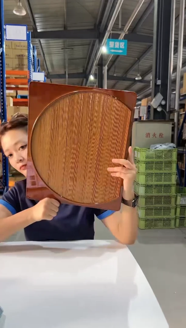 瓷半月会席焼杉盆　春慶杉目銀平目