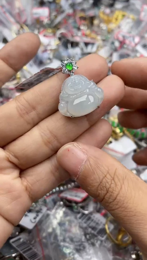 银S925镶嵌戒指翡翠777-----9