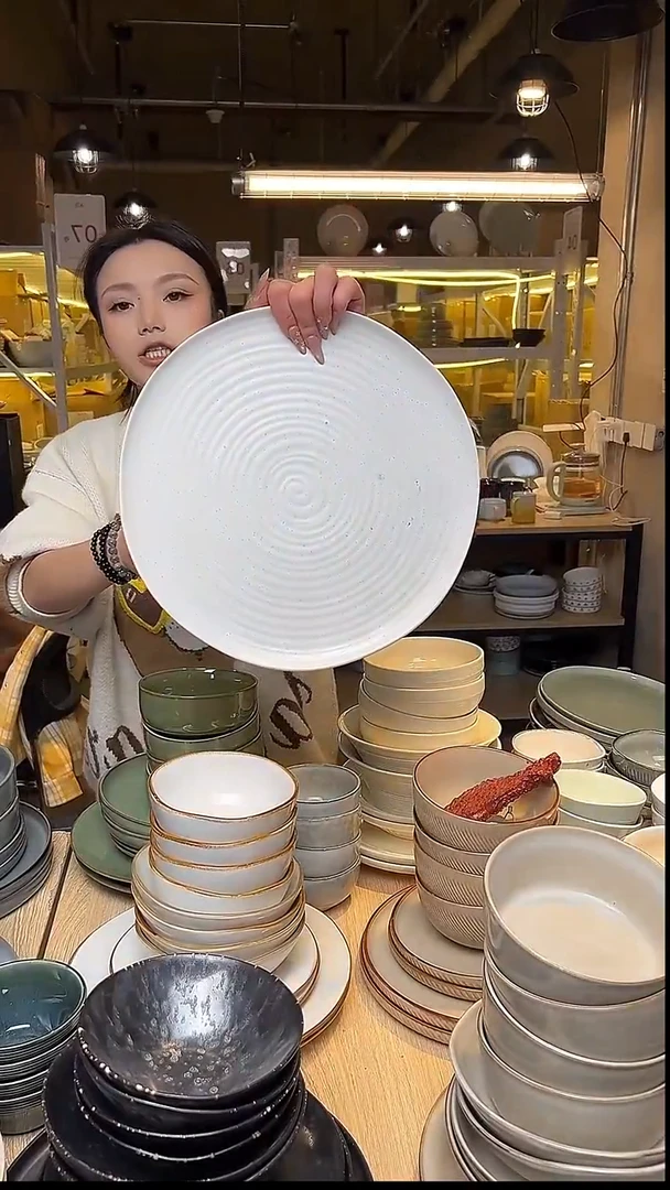 瓷77外贸尾货窑变釉下彩默外微瑕