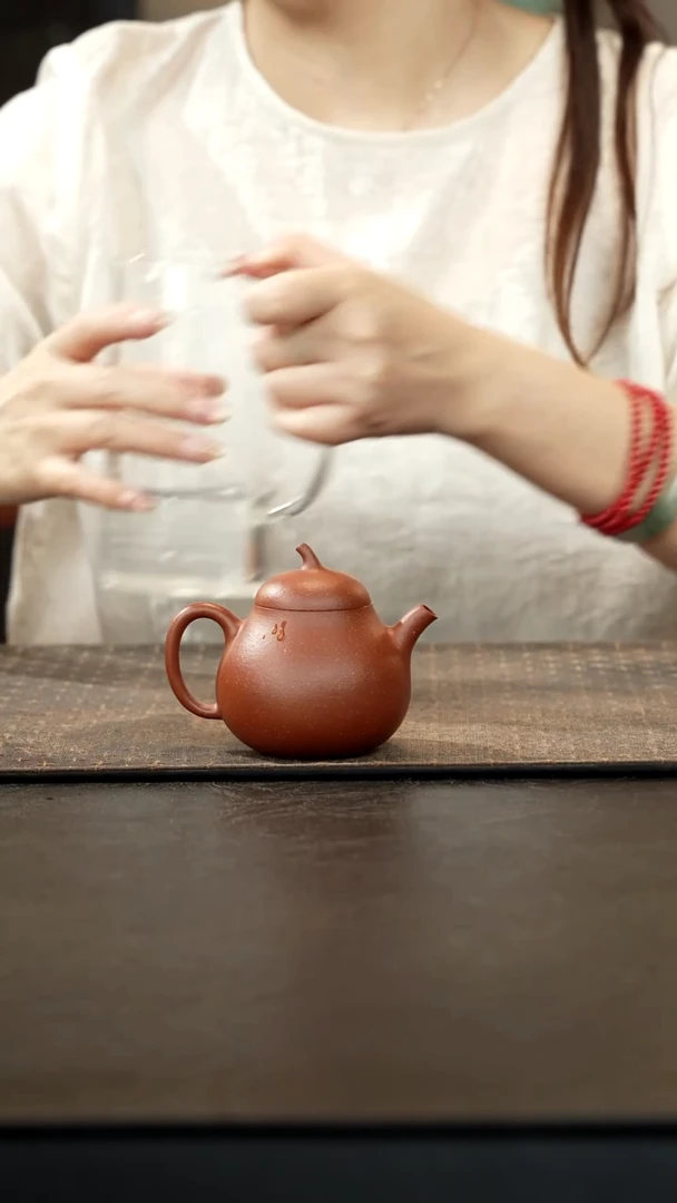 茶壶紫砂红降坡茄瓜150cc