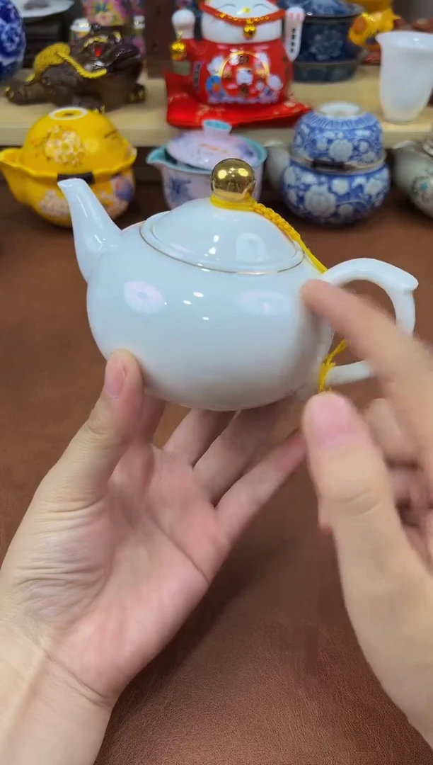 陶瓷茶具摆件旅行套组
