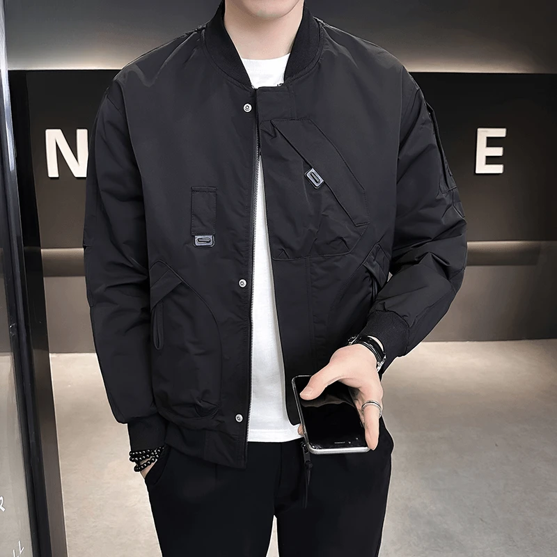 男士工装潮牌夹克修身韩版春秋季2025年新款青年外套男