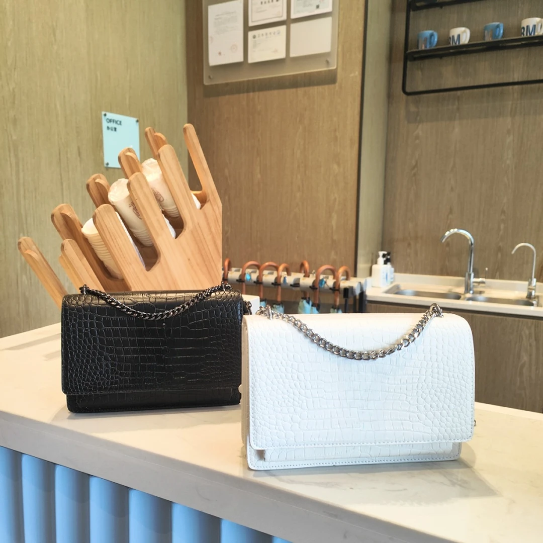 杨家鳄鱼纹链条包 高级感单肩斜挎包 轻奢百搭女士包包