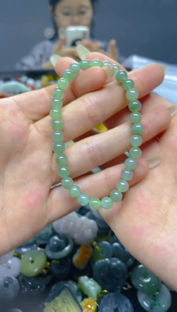 颈饰未镶嵌翡翠4MM/ N /翡翠A货，一件也是批发价