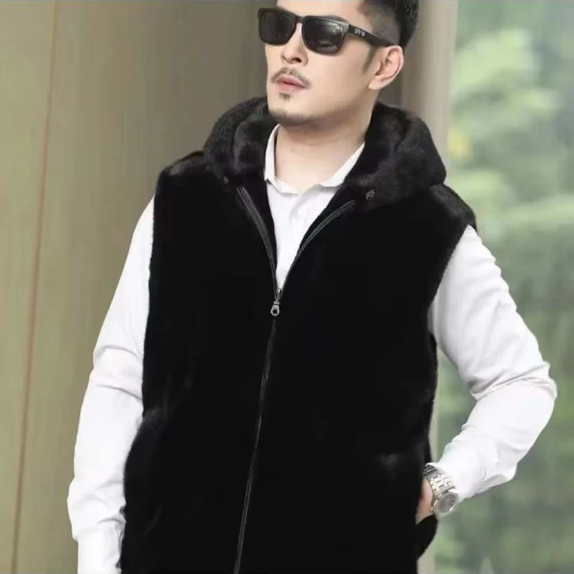 海宁冬季帽版男士马甲