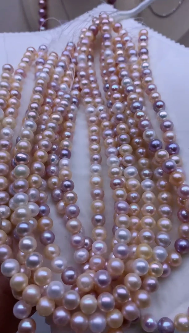 【闪购商品】淡水珍珠项链银S925镶嵌多发其一