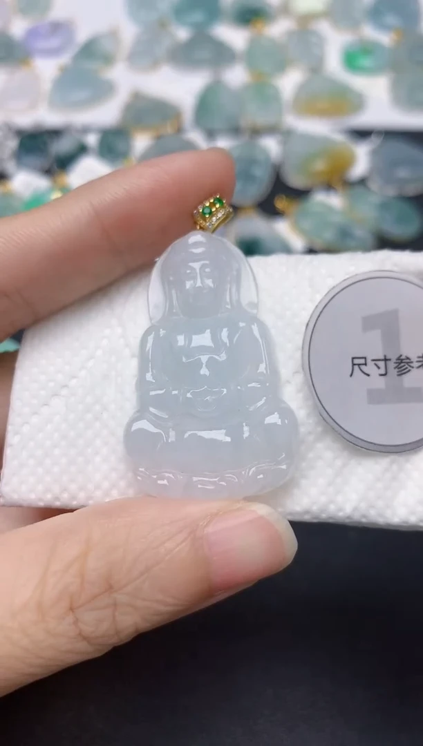 颈饰未镶嵌翡翠天然缅甸A货翡翠