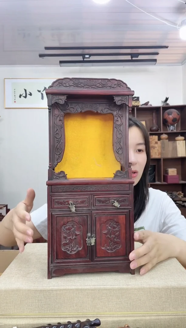 乌木类端景台107巴里黄檀微缩案台木木