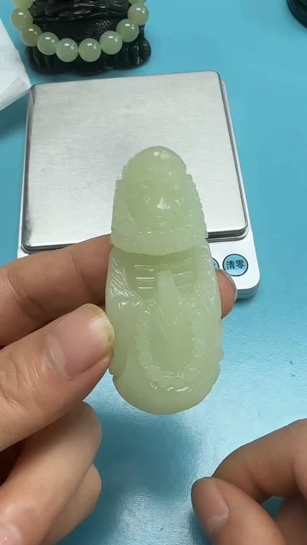 颈饰未镶嵌和田玉百*刀006