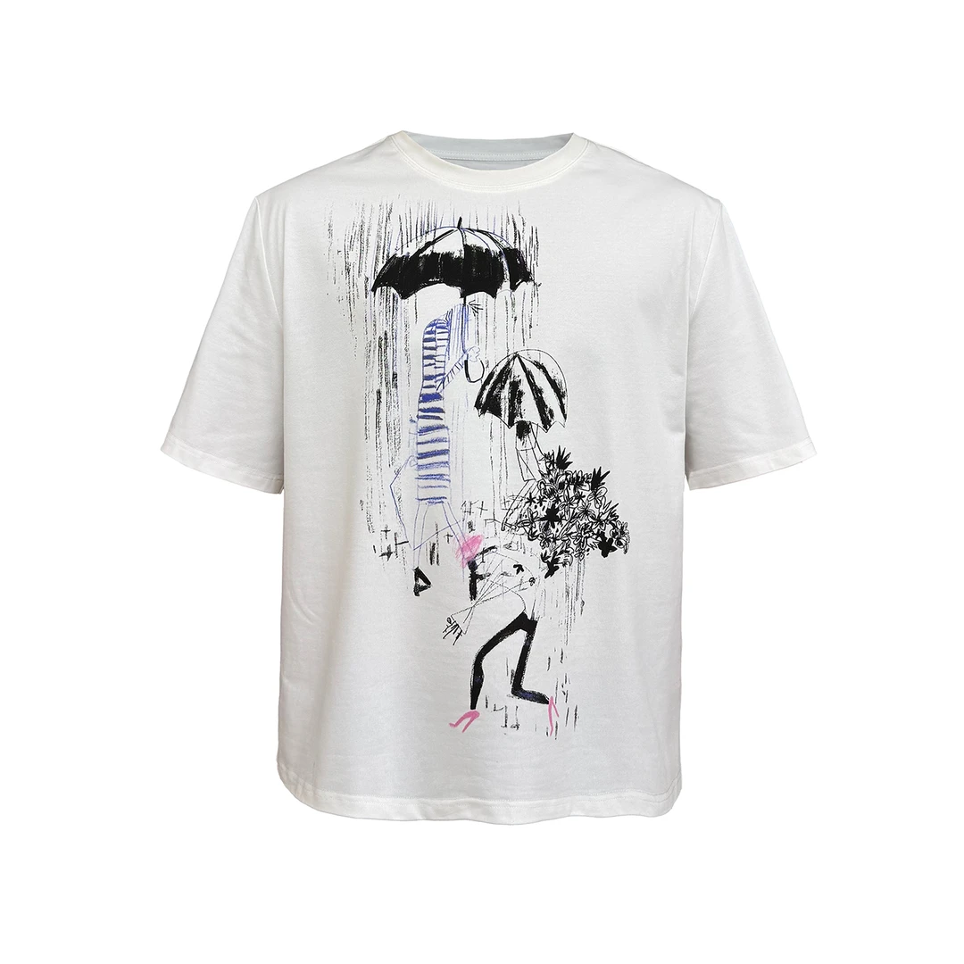 JCAESAR TEE“雨中曲”印花短袖T恤 轻薄透气 合体 康丽数码直喷