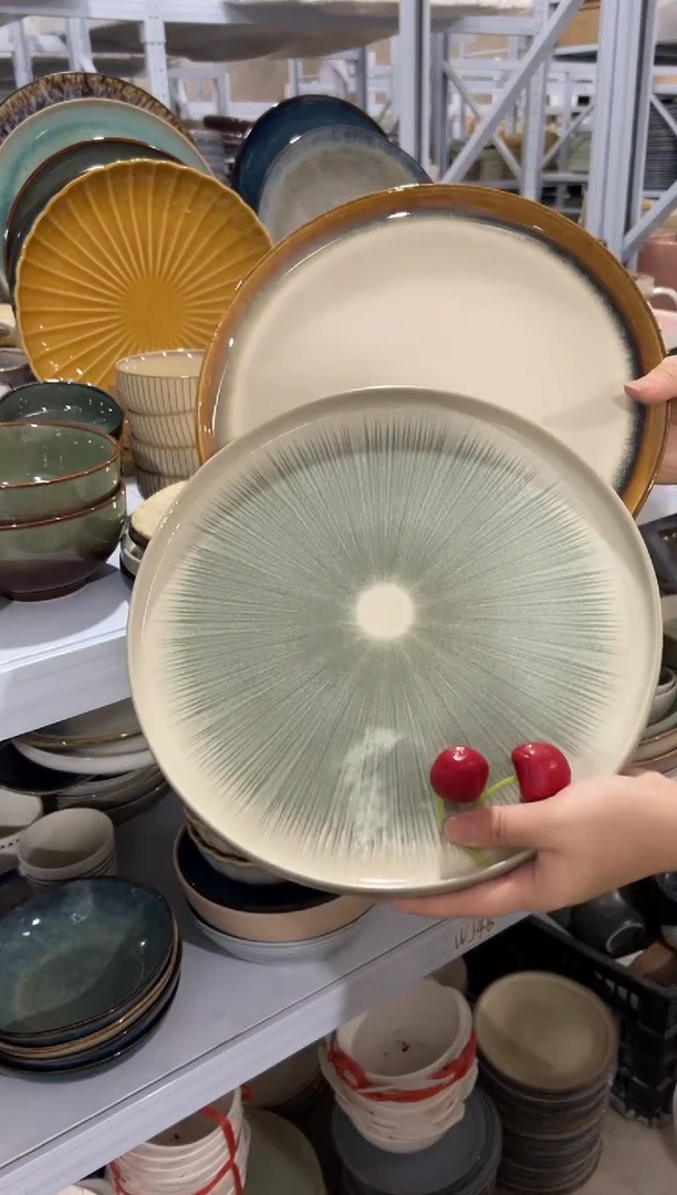 陶瓷外贸尾货瑕疵满20包邮X2 大盘