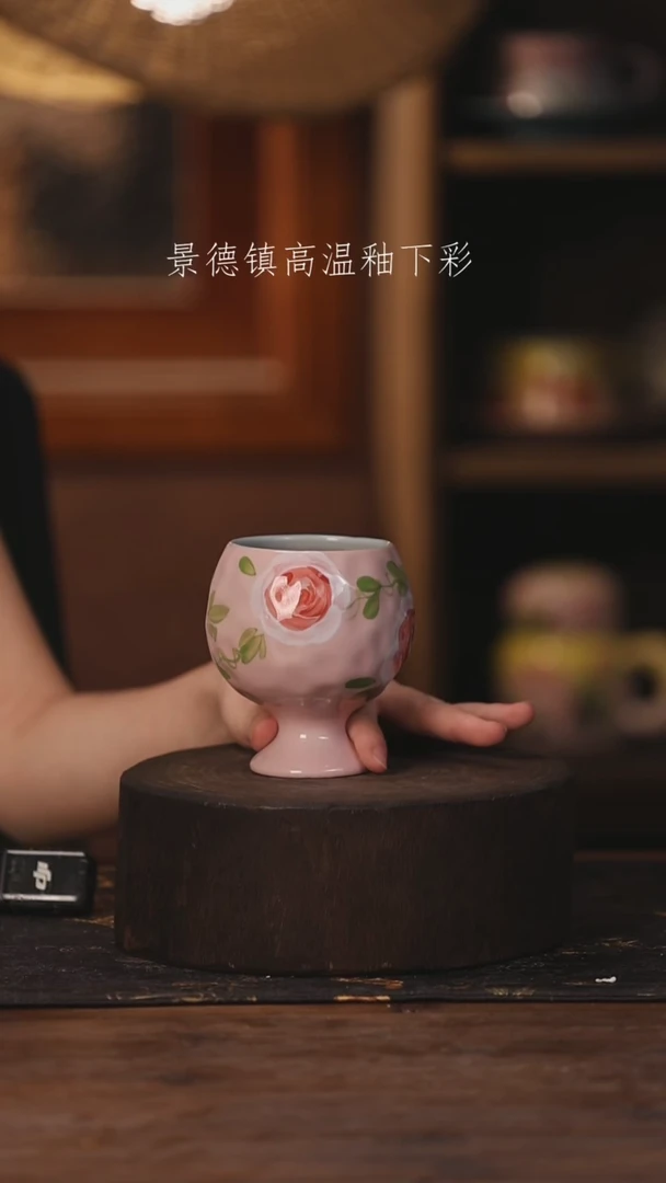 陶瓷景德镇高温釉下手绘陶瓷608