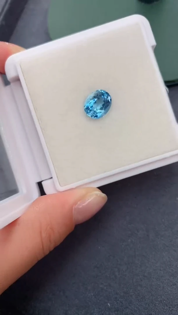 【闪购商品】海蓝宝石裸石未镶嵌3.4ct海蓝宝