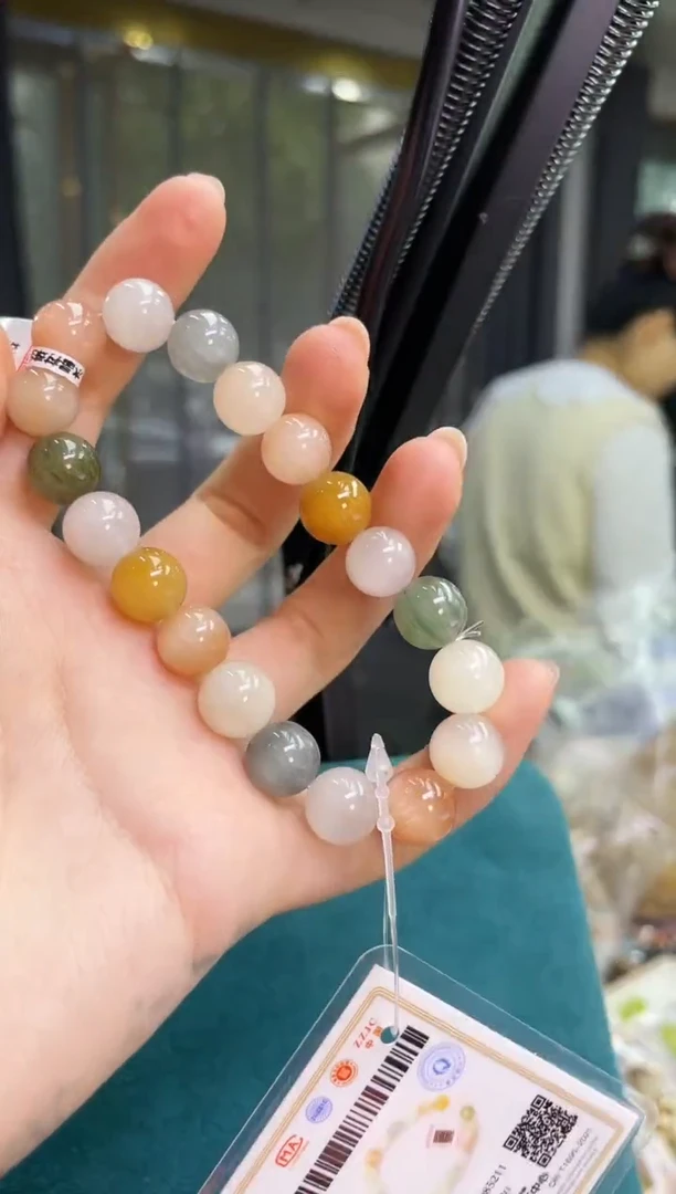 未镶嵌手链水晶10.5±/x-478【彩兔毛