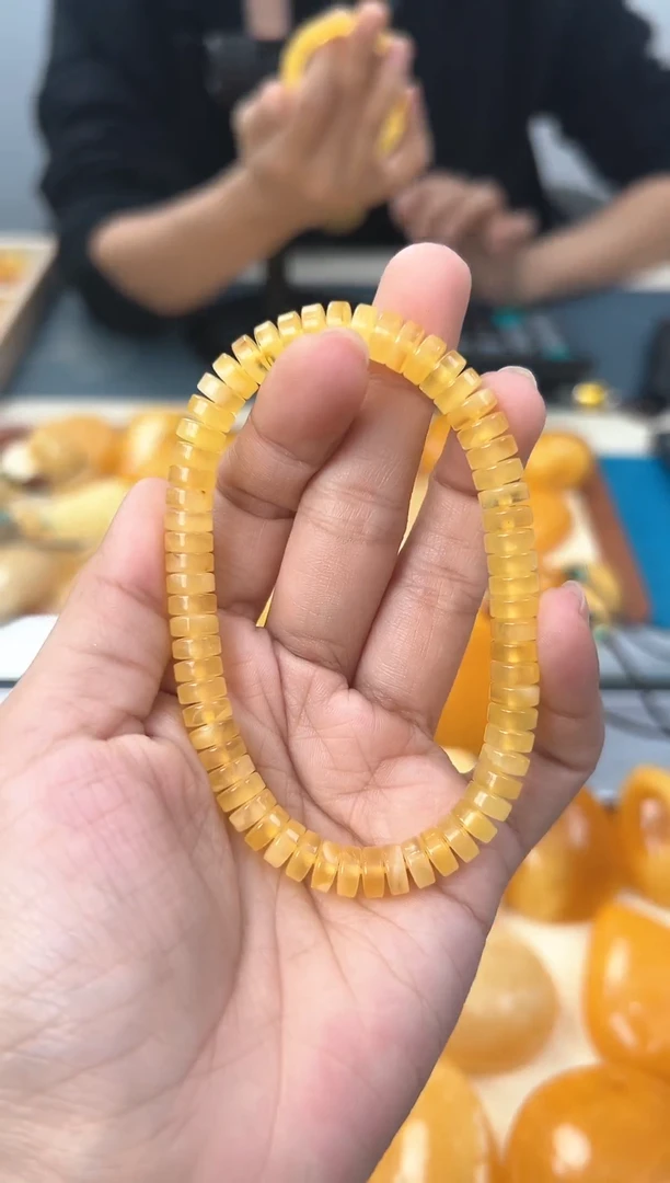 【闪购商品】琥珀裸石未镶嵌天然琥珀蜜蜡手串