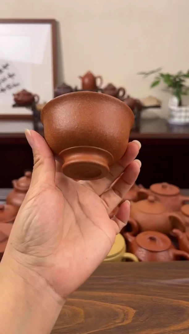 茶杯紫砂降坡主人杯