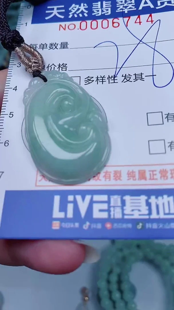 翡翠未镶嵌颈饰00006744