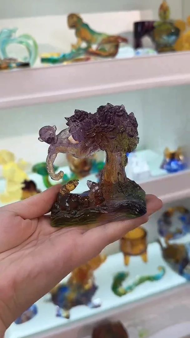 手工艺品琉璃猴子