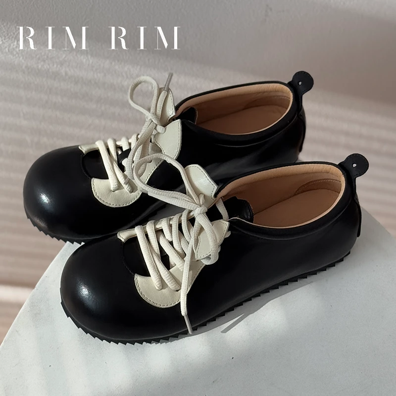RIM RIM 小众米老鼠黑白拼色女休闲鞋鞋塑型系列2457