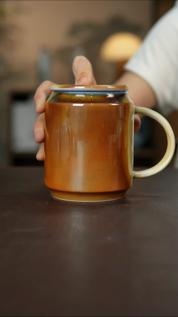 杯景德镇柴烧手作瑕疵