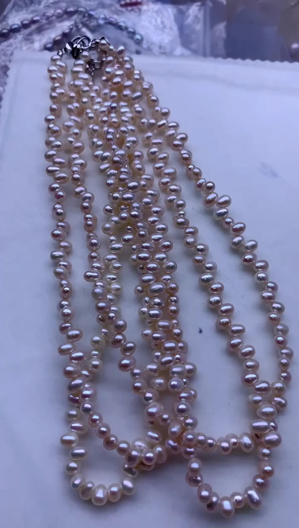 【闪购商品】淡水珍珠项链合金多发其一