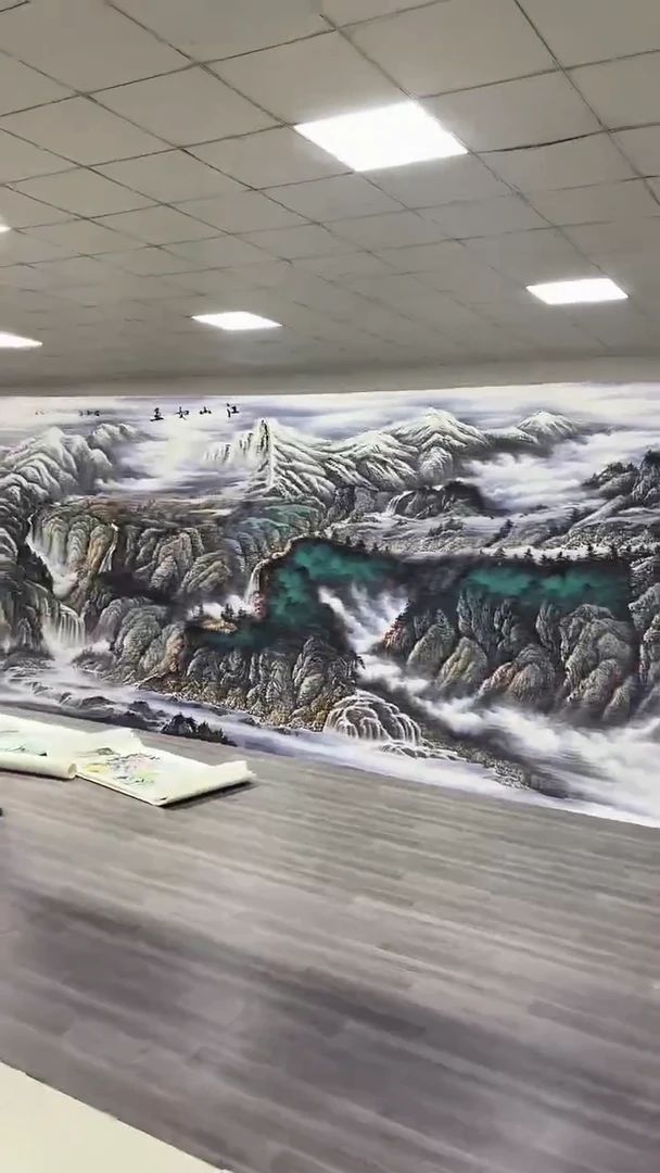 国画陈丽娟-丈二-山水