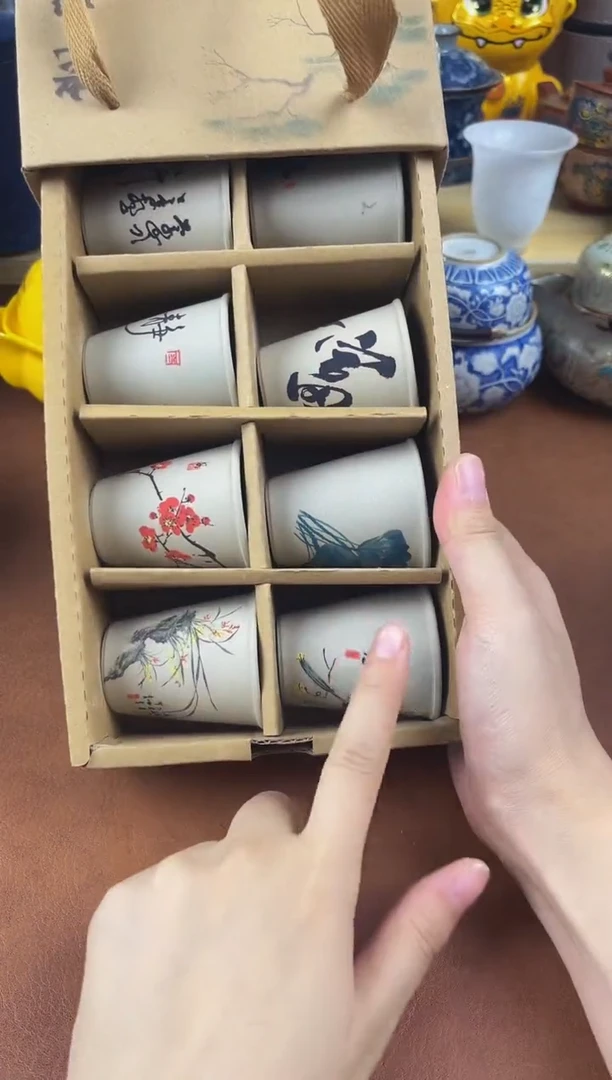 陶瓷茶具摆件旅行套组