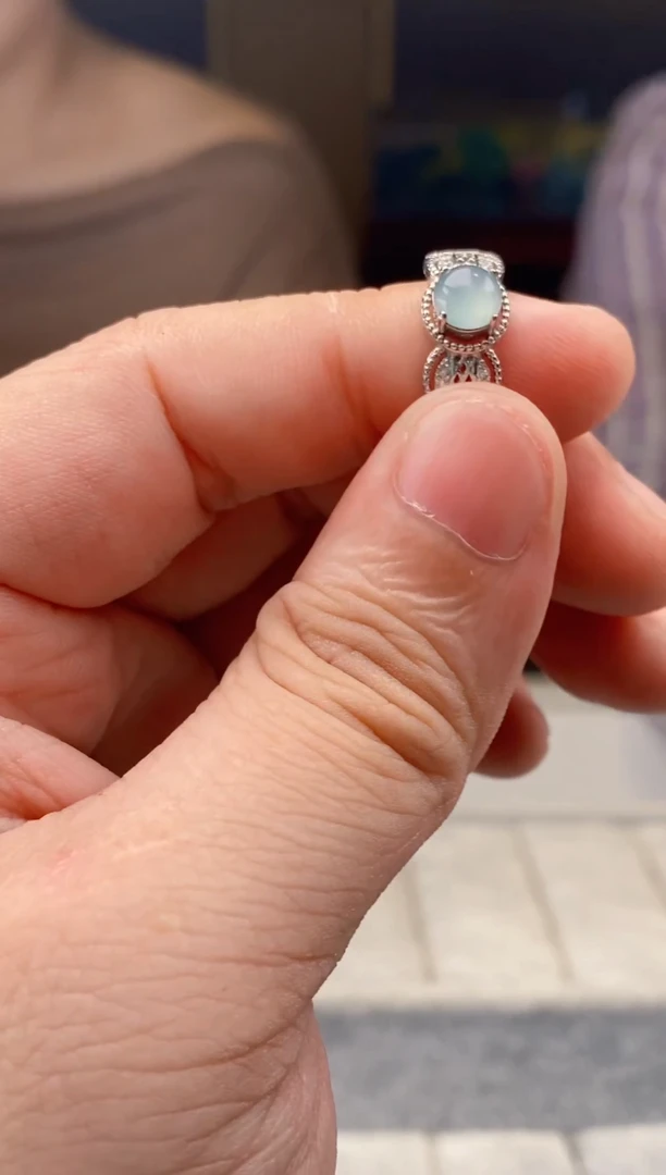 翡翠戒指未镶嵌天然翡翠拍一发一多样性发货