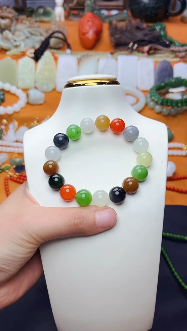 手串未镶嵌和田玉多宝手串