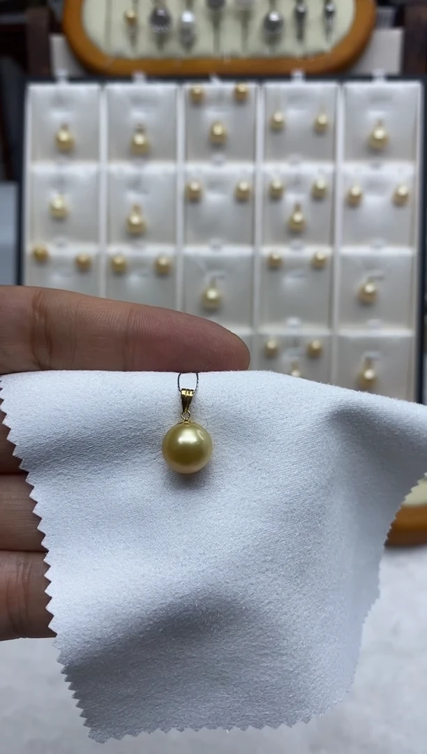 【闪购商品】海水珍珠吊坠(赠链)18K金镶嵌10-11mm