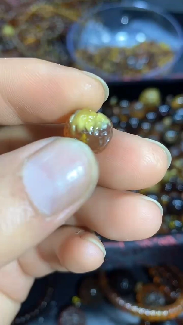 琥珀颈饰未镶嵌天然缅甸琥珀