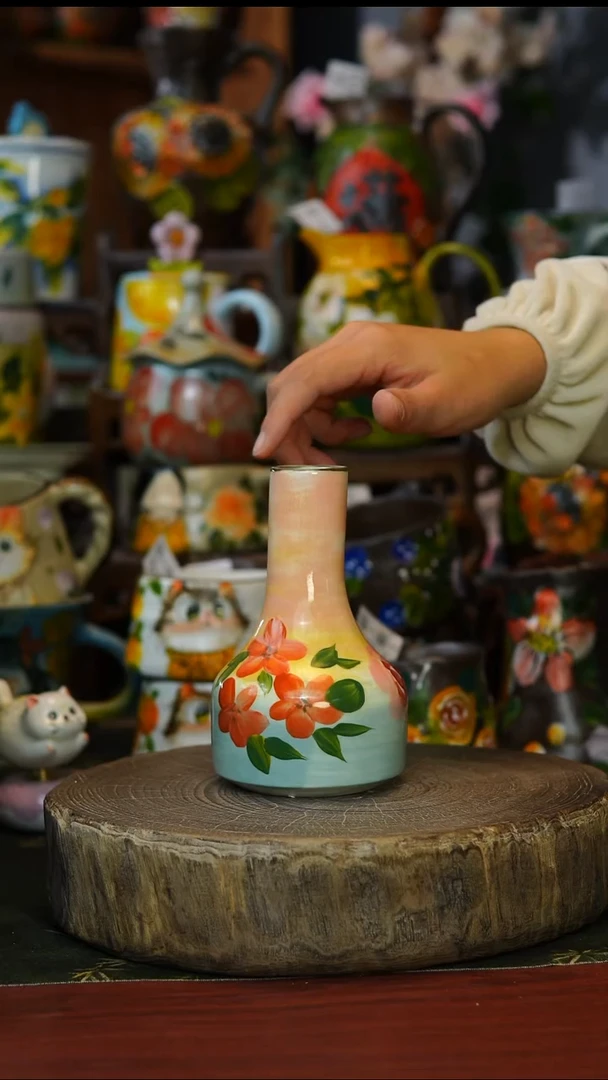 陶瓷167景德镇手工手绘釉下彩