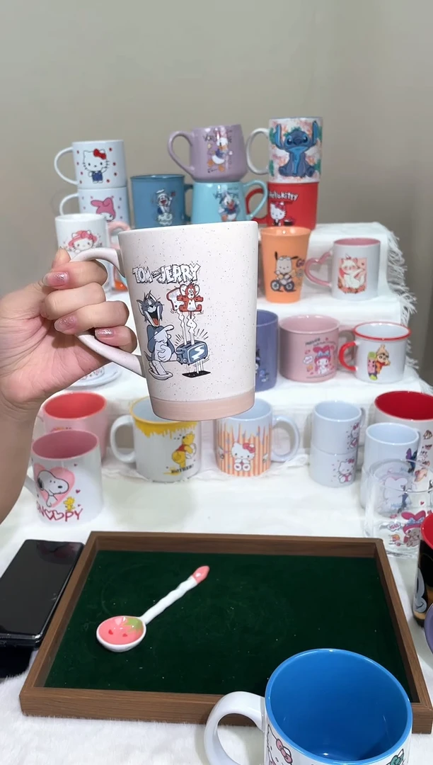 【闪购商品】陶瓷无盖款卡通陶瓷马克杯