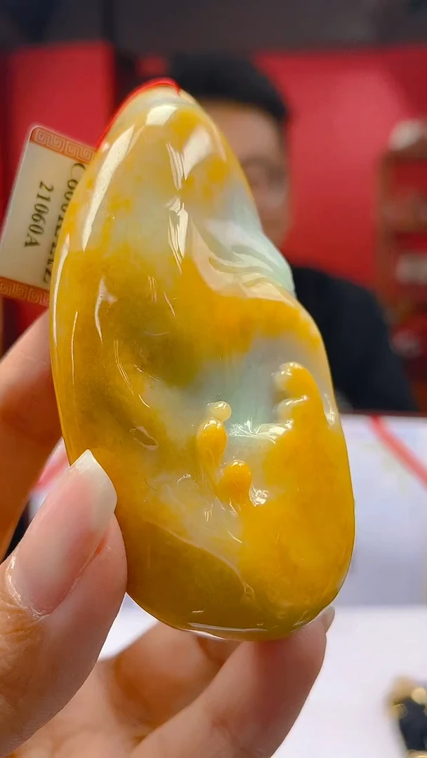 未镶嵌定制翡翠KK翡翠毛货吊坠-6