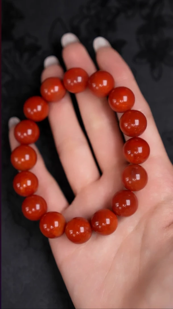未镶嵌手串南红玛瑙12mm工厂抛货 不退不换 多样性发其1