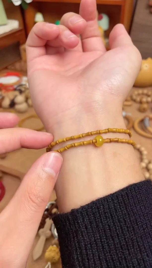 竹节手串一物一拍双圈加跑环