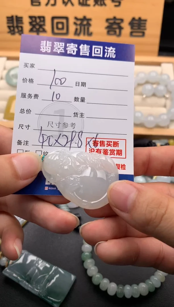 颈饰未镶嵌翡翠10144947