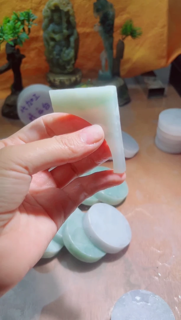 未镶嵌挂件翡翠A货砚曹106