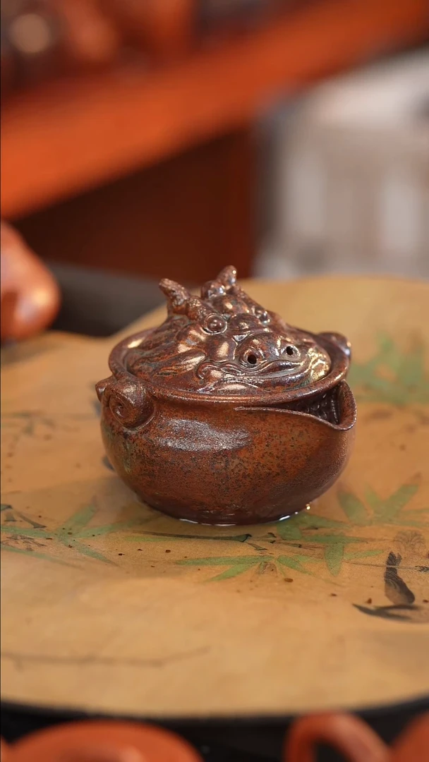 茶壶紫砂原矿手工制作