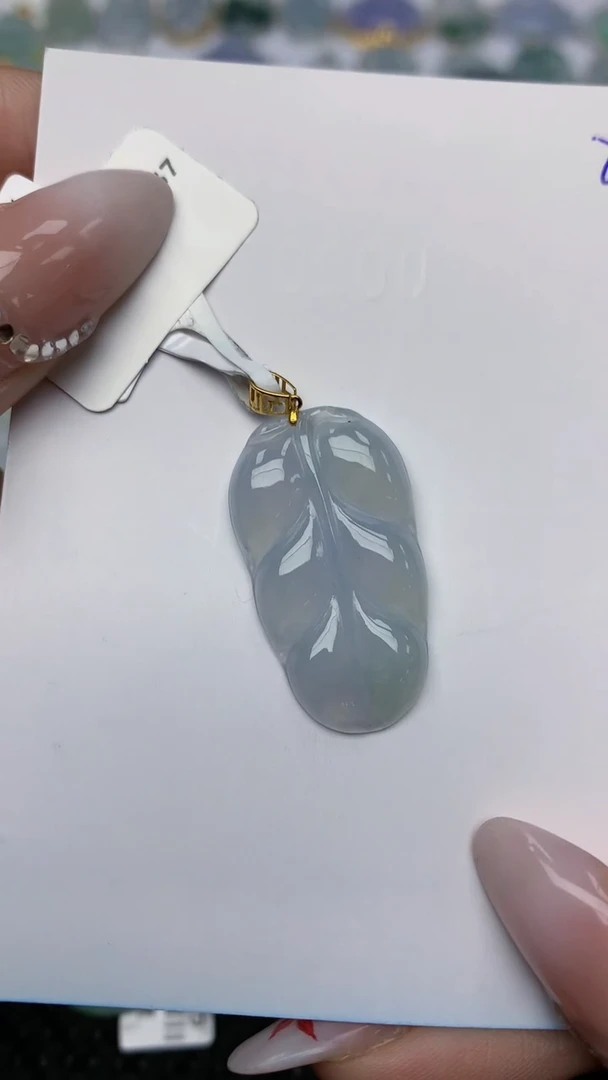 【闪购商品】翡翠颈饰18K金镶嵌天然翡翠A货