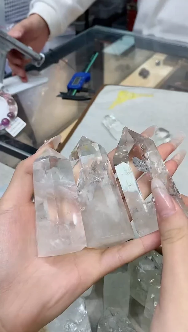 【闪购商品】水晶摆件未镶嵌阿赛水晶柱+多样性发一