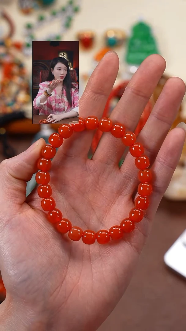未镶嵌手串玛瑙/玉髓柒禧文玩回血好物