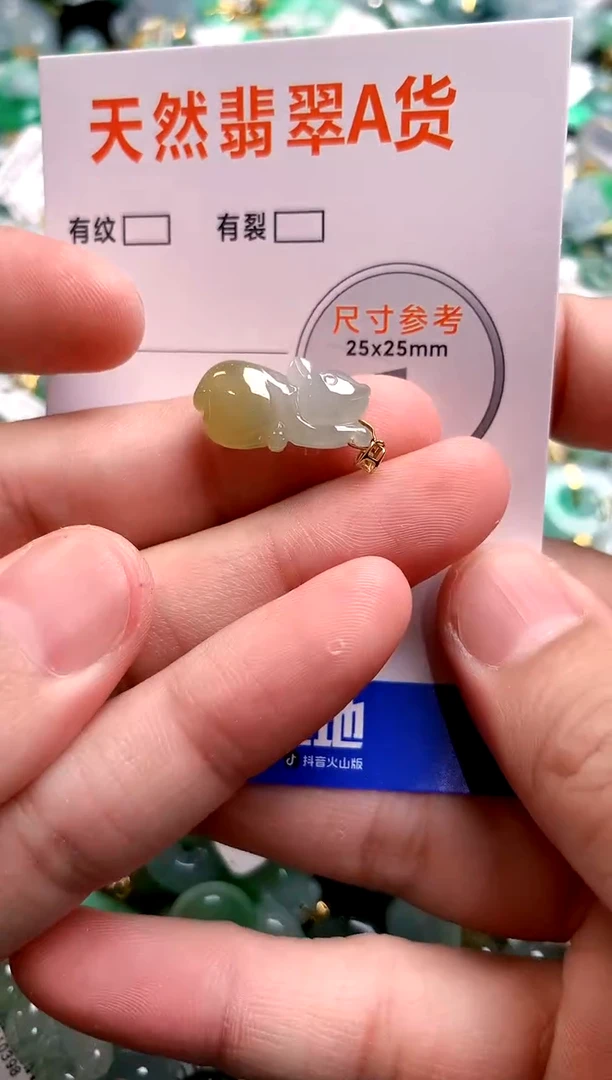 颈饰18K金镶嵌翡翠13003872