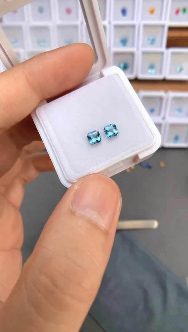 未镶嵌裸石定制海蓝宝石0.8ct