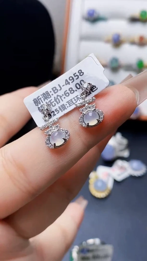 银S925镶嵌戒指翡翠1585