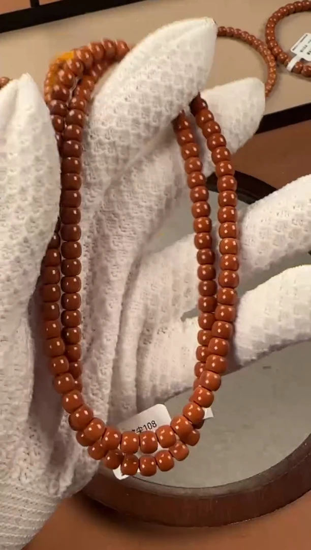 手串橄榄核5.7mm核尖老挝料108，老型珠，ss级老挝一代核料