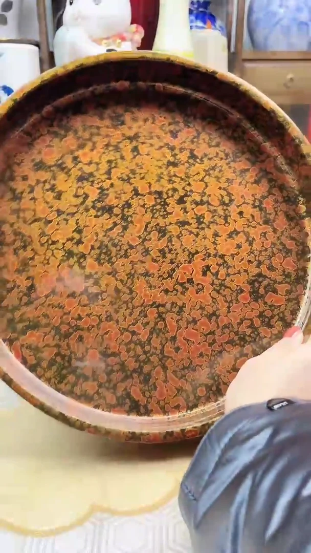 【闪购商品】盘日产菠萝漆实木茶盘