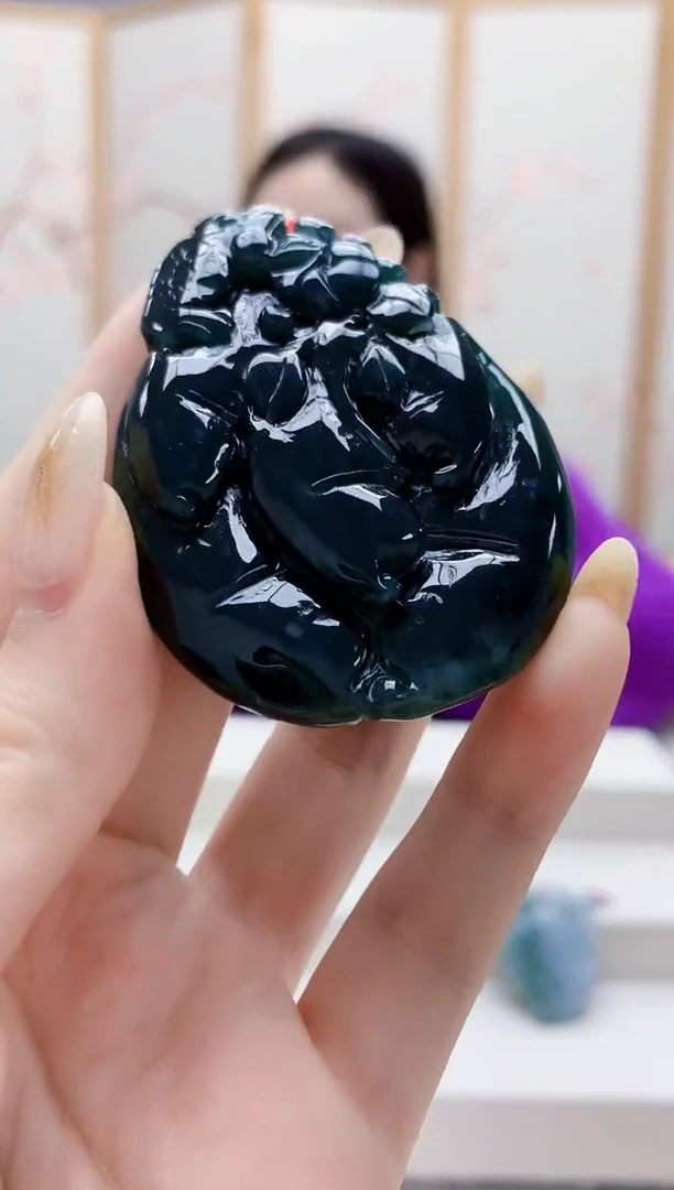 未镶嵌定制翡翠4852jw-毛货挂件43