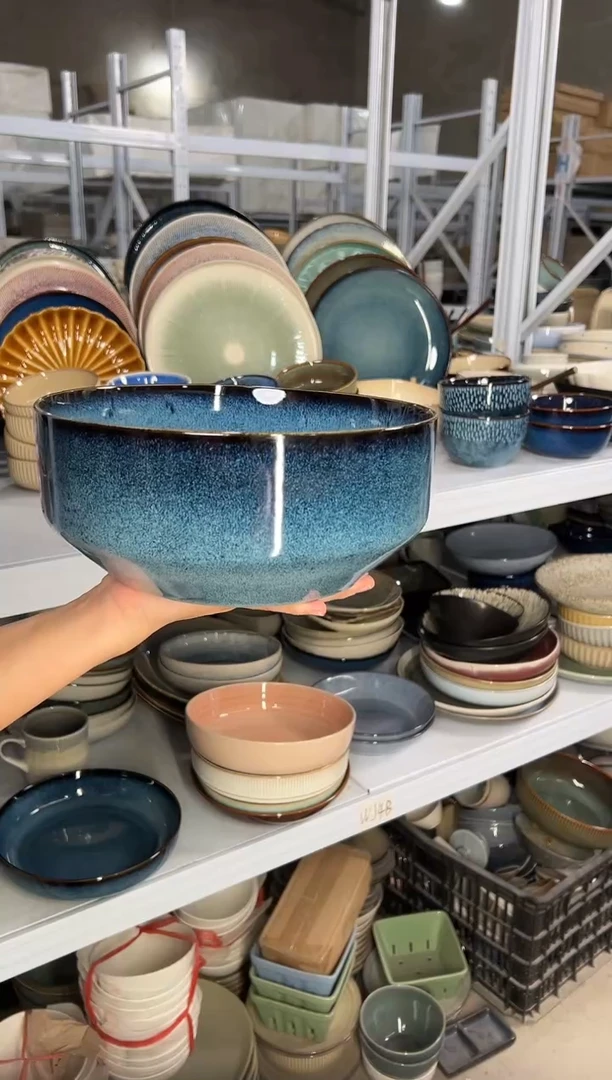 陶瓷外贸尾货瑕疵满20包邮X L3D汤碗